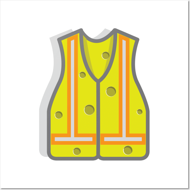 Cheesy Safety Vest Wall Art by chrayk57